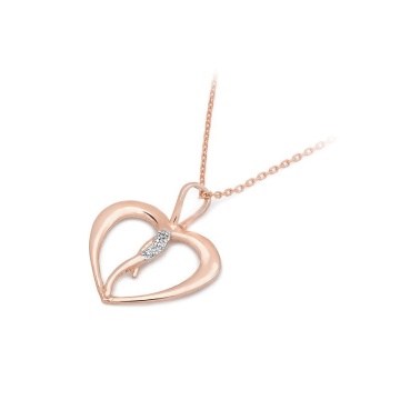 Pandantiv Aur 14K cu Diamante Naturale 0.03 ct - Img 4