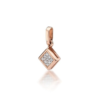 Pandantiv Aur 14K cu Diamante Naturale 0.04 ct - Img 3