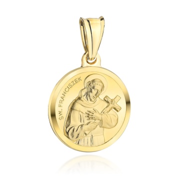 Pandantiv Aur 14k cu Sfantul Francisc - Img 2