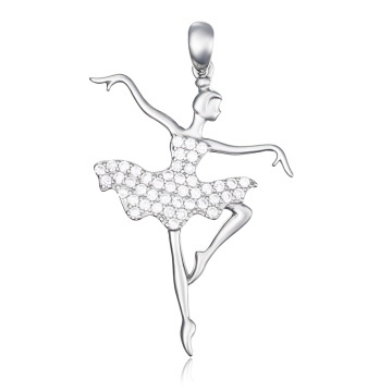 Pandantiv Ballerina din argint 925 3.2g