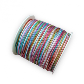 Rola snur 100m x 0.8mm - multicolor pastel - Img 2
