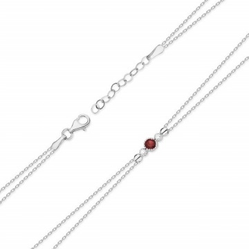 Bratara Aur 14K cu Rubin 0.15 ct si Diamante Naturale 0.03 ct - Img 4