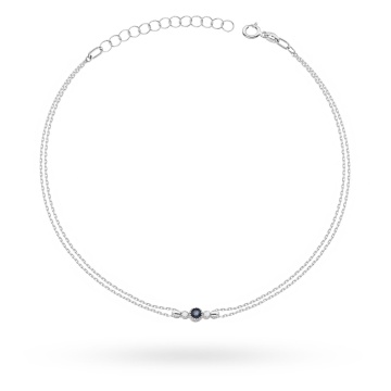Bratara Aur 14K cu Safir 0.15 ct si Diamante Naturale 0.03 ct - Img 8
