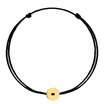 Brățară Button cu bănuț de 14 mm din aur 14K - Img 4