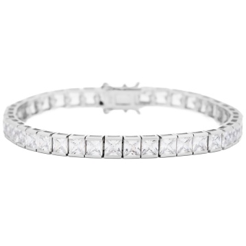 Bratara Frosted Jewel Tennis din argint 925 - Img 2