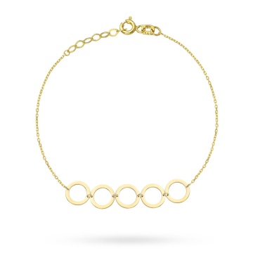 Bratara Lant cu Cerculete- Aur 14k - Img 2