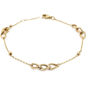 Bratara Lant cu Zale- Aur 14k - Img 2