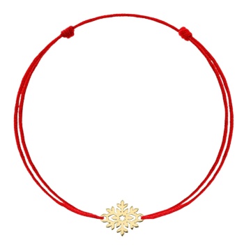 Brățară Let it Snow cu fulg de nea din AUR 14K - Img 2
