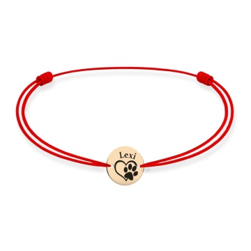 Brățară Paw Love cu bănuț de 10mm din Aur 14K