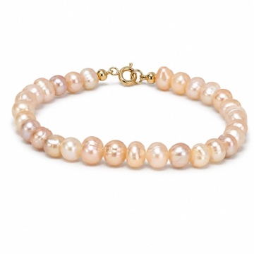 Brățară Peach din AUR 14K cu Perle de Cultură