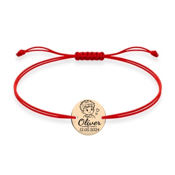 Brățară Sweet Boy cu Bănuț de 14mm din Aur 14K