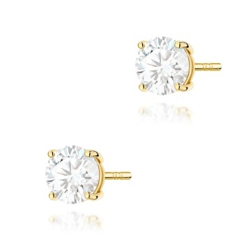 Cercei Aur 14K cu Diamant Natural 1.50 ct