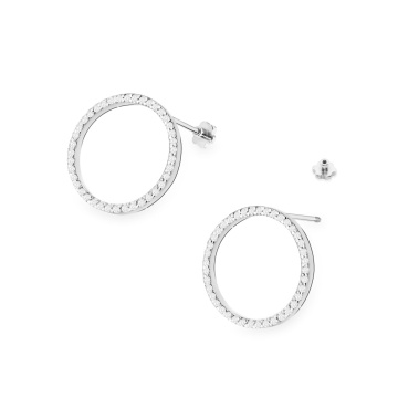 Cercei Aur 14K cu Diamante Naturale 0.40 ct Filet cu Protectie - Img 4