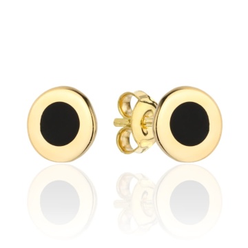 Cercei Aur 14k cu Zirconii Negre - Img 2