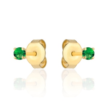 Cercei Aur 14k cu Zirconii Verzi - Img 4