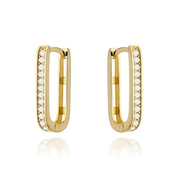 Cercei Aur 14k cu Zirconii - Img 2