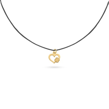 Choker Heart Collection Trifoi din AUR 14K