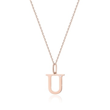 Colier Aur 14K cu Diamant Natural 0.01 ct - Img 2