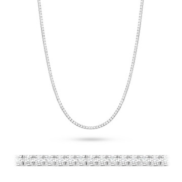 Colier Aur 14K cu Diamante Naturale 3.38 ct