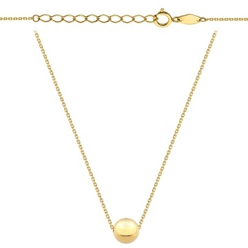 Colier cu Biluta 42+3 cm- Aur 14k - Img 2