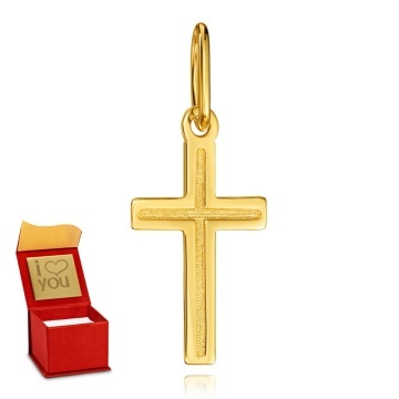 Cruciuliță Elegantă din Aur 8K pentru Botez și Împărtășanie - Img 3