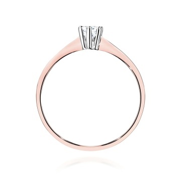 Inel Aur 14K cu Diamant de Laborator 0.20 ct - Img 7