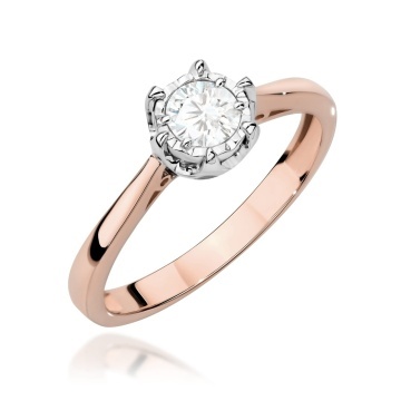 Inel Aur 14K cu Diamant de Laborator 0.30 ct - Img 5
