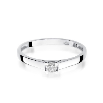 Inel Aur 14K cu Diamant Natural 0.12 ct - Img 6