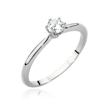 Inel Aur 14K cu Diamant Natural 0.40 ct - Img 7