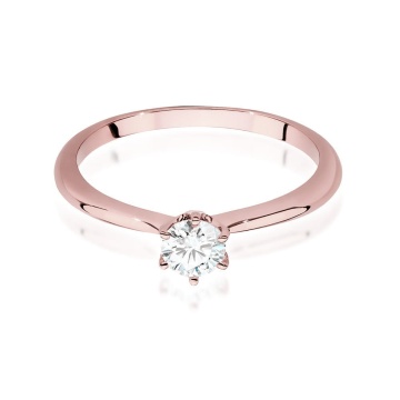 Inel Aur 14K cu Diamant Natural 0.50 ct - Img 4
