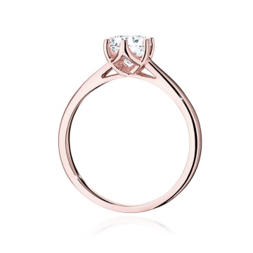 Inel Aur 14K cu Diamant Natural 0.70 ct - Img 9