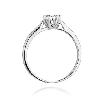 Inel Aur 14K cu Diamante de Laborator 0.13 ct - Img 11