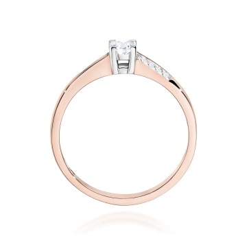 Inel Aur 14K cu Diamante de Laborator 0.19 ct - Img 7