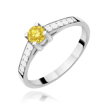 Inel Aur 14K cu Diamante de Laborator 0.45 ct - Img 9