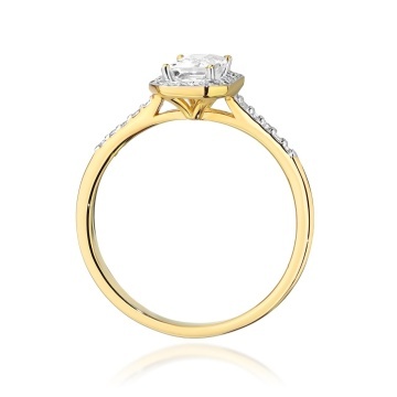 Inel Aur 14K cu Diamante de Laborator 0.79 ct - Img 3