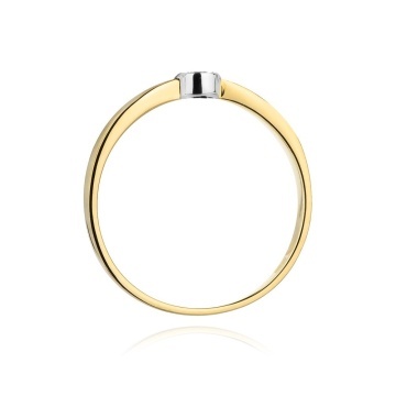 Inel Aur 14K cu Diamante Naturale 0.04 ct - Img 3