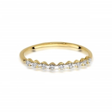 Inel Aur 14K cu Diamante Naturale 0.05 ct - Img 2