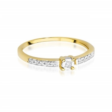 Inel Aur 14K cu Diamante Naturale 0.07 ct - Img 2