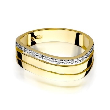 Inel Aur 14K cu Diamante Naturale 0.09 ct - Img 2