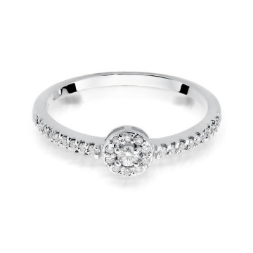 Inel Aur 14K cu Diamante Naturale 0.19 ct - Img 7