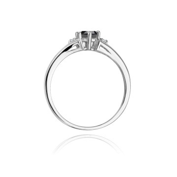 Inel Aur 14K cu Diamante Naturale Albe si Negre 0.53 ct - Img 12