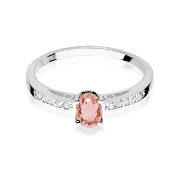 Inel Aur 14K cu Morganit 0.40 ct si Diamante Naturale 0.05 ct - Img 8