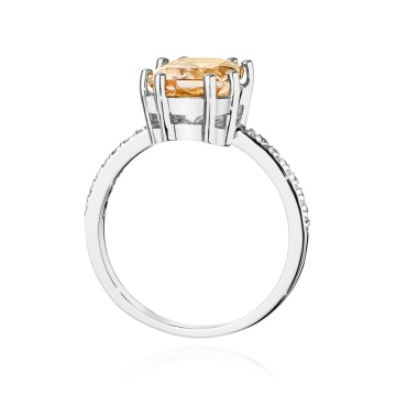 Inel Aur 14K cu Morganit 2.80 ct si Diamante Naturale 0.07 ct - Img 13