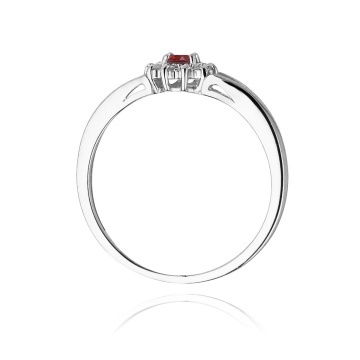 Inel Aur 14K cu Rubin 0.15 ct si Diamante Naturale 0.09 ct - Img 7