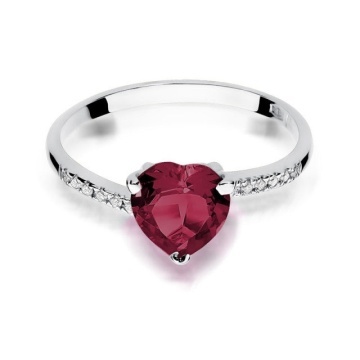 Inel Aur 14K cu Rubin 1.70 ct si Diamante Naturale 0.06 ct - Img 6