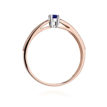 Inel Aur 14K cu Tanzanit 0.15 ct si Diamante Naturale 0.09 ct - Img 8