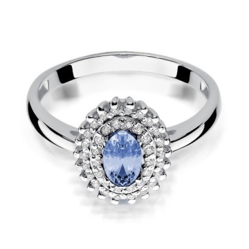 Inel Aur 14K cu Tanzanit 0.40 ct si Diamante Naturale 0.20 ct - Img 6