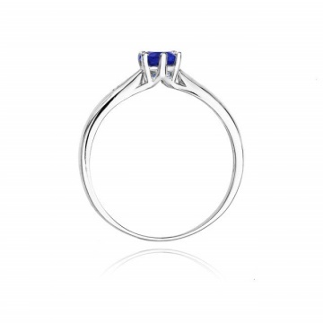 Inel Aur 14K cu Tanzanit 0.50 ct si Diamante Naturale 0.01 ct - Img 7
