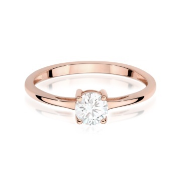 Inel Aur 14K cu White Sapphire 0.60 ct - Img 6
