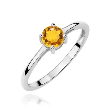 Inel Aur 9K cu Citrin 0.50 ct - Img 5